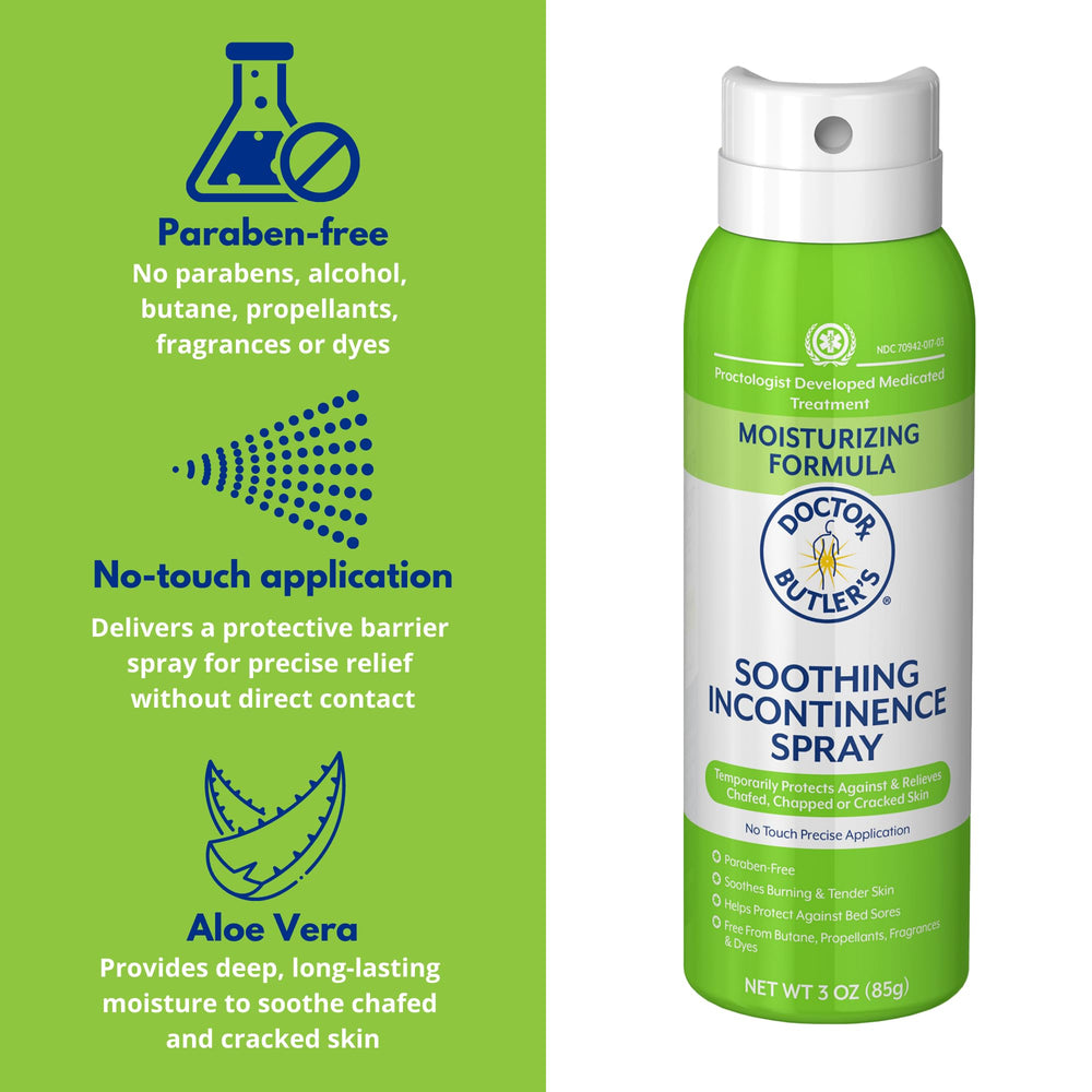 Doctor Butler's barrier spray visual demonstrating easy barrier protection without contact.