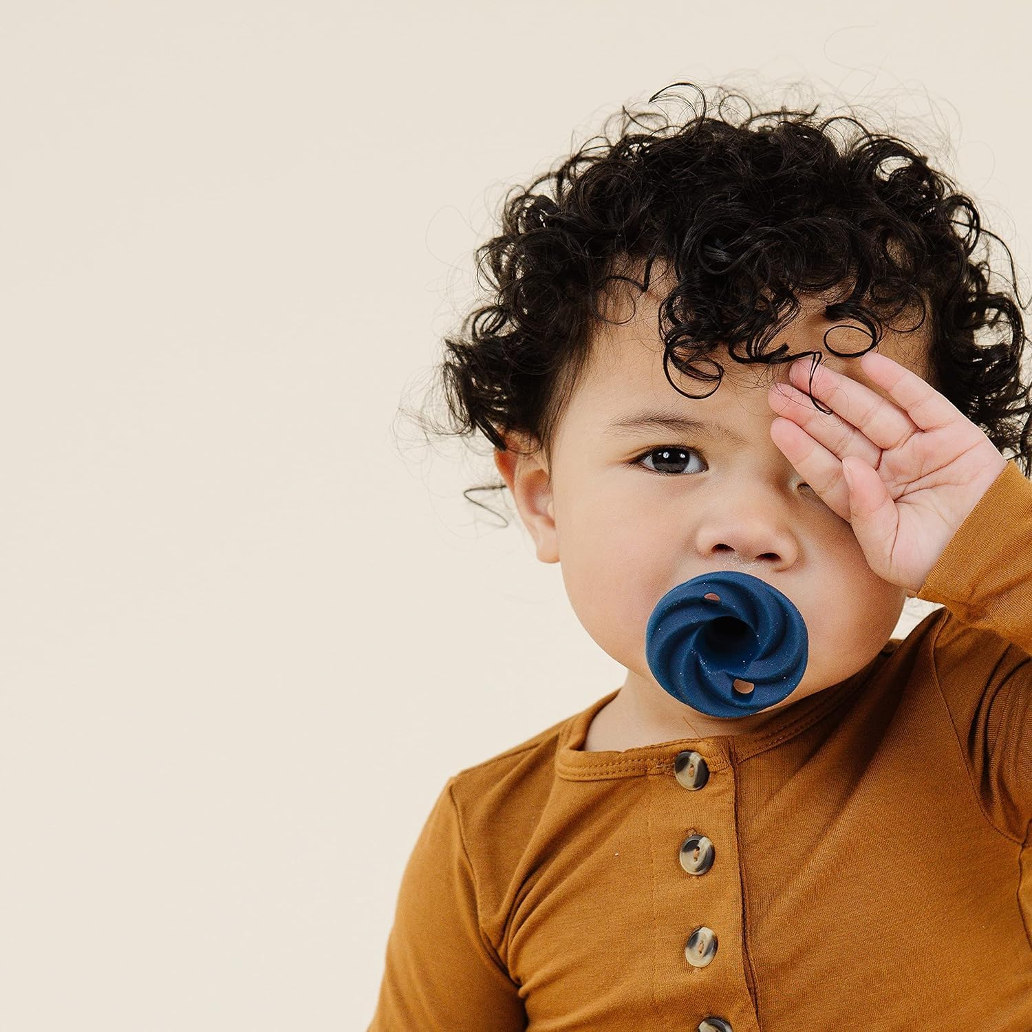 Close-up of Holland Classic Pacifier showing a natural nipple shape for early oral comfort