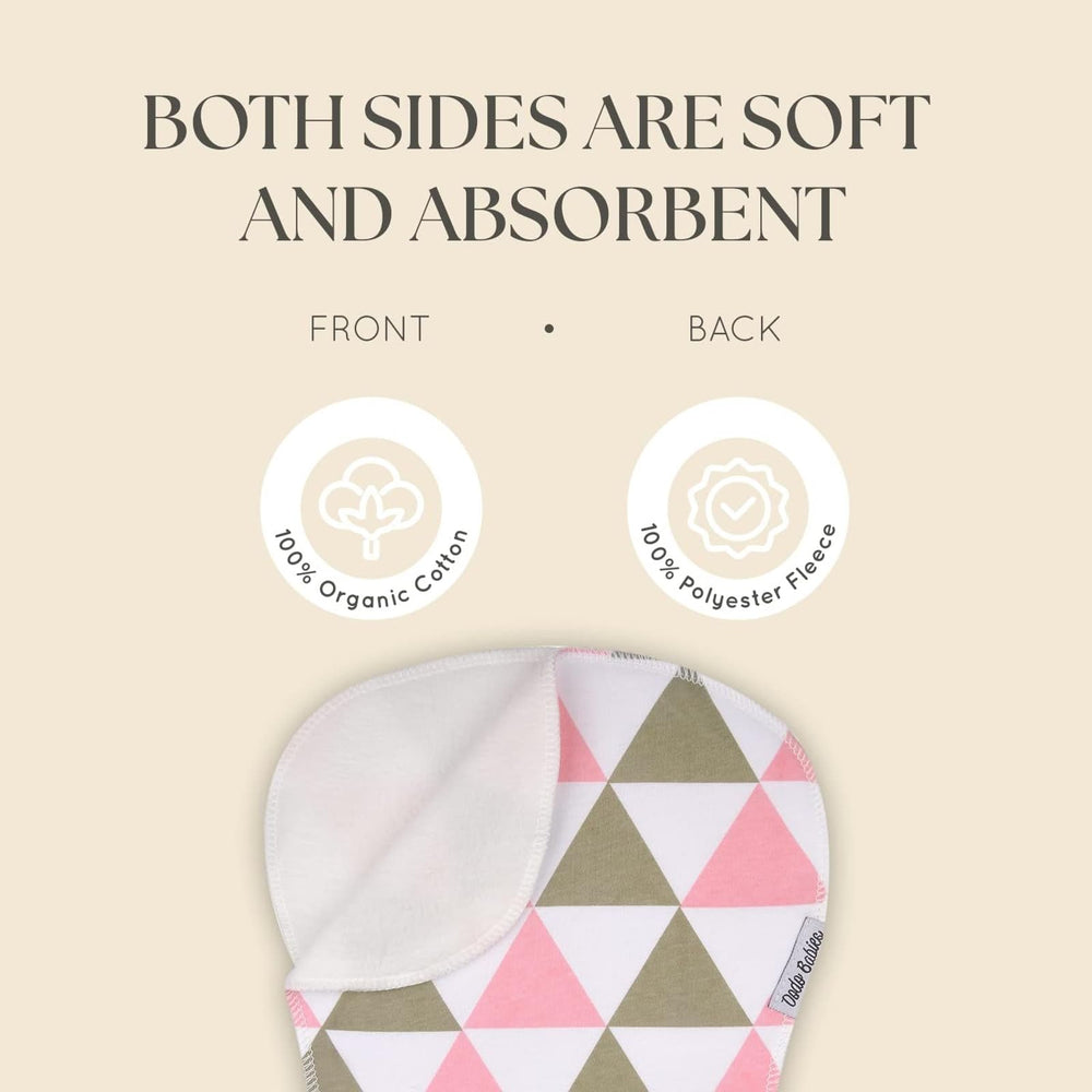 Dodo Babies cotton-front fleece-back burp cloth for soft, durable use