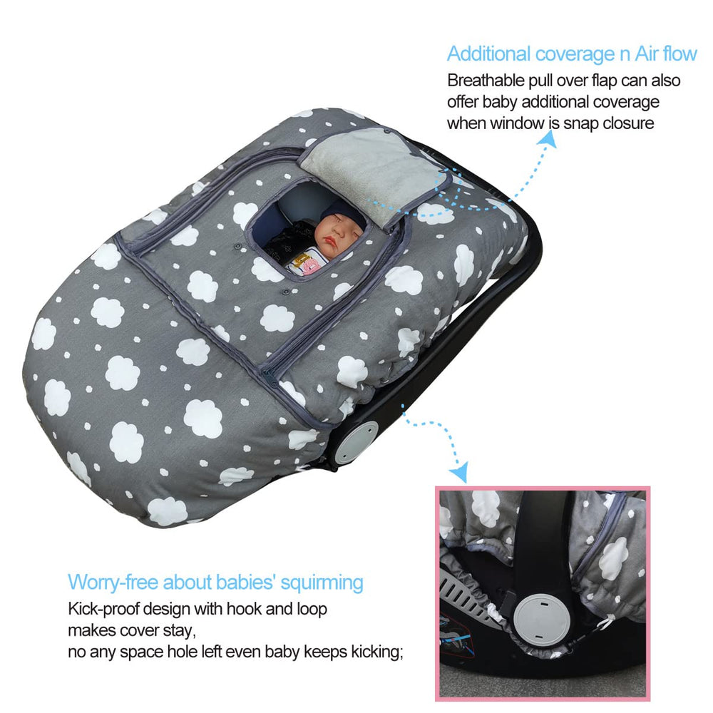 Dodo Nici machine-washable cover stays fresh between outings.