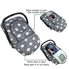 Dodo Nici window-in-door design keeps eye contact while protecting from wind.