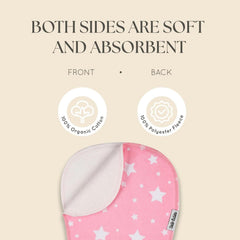 Dodo Babies burp cloths 19x9 inches offer ample coverage for messes