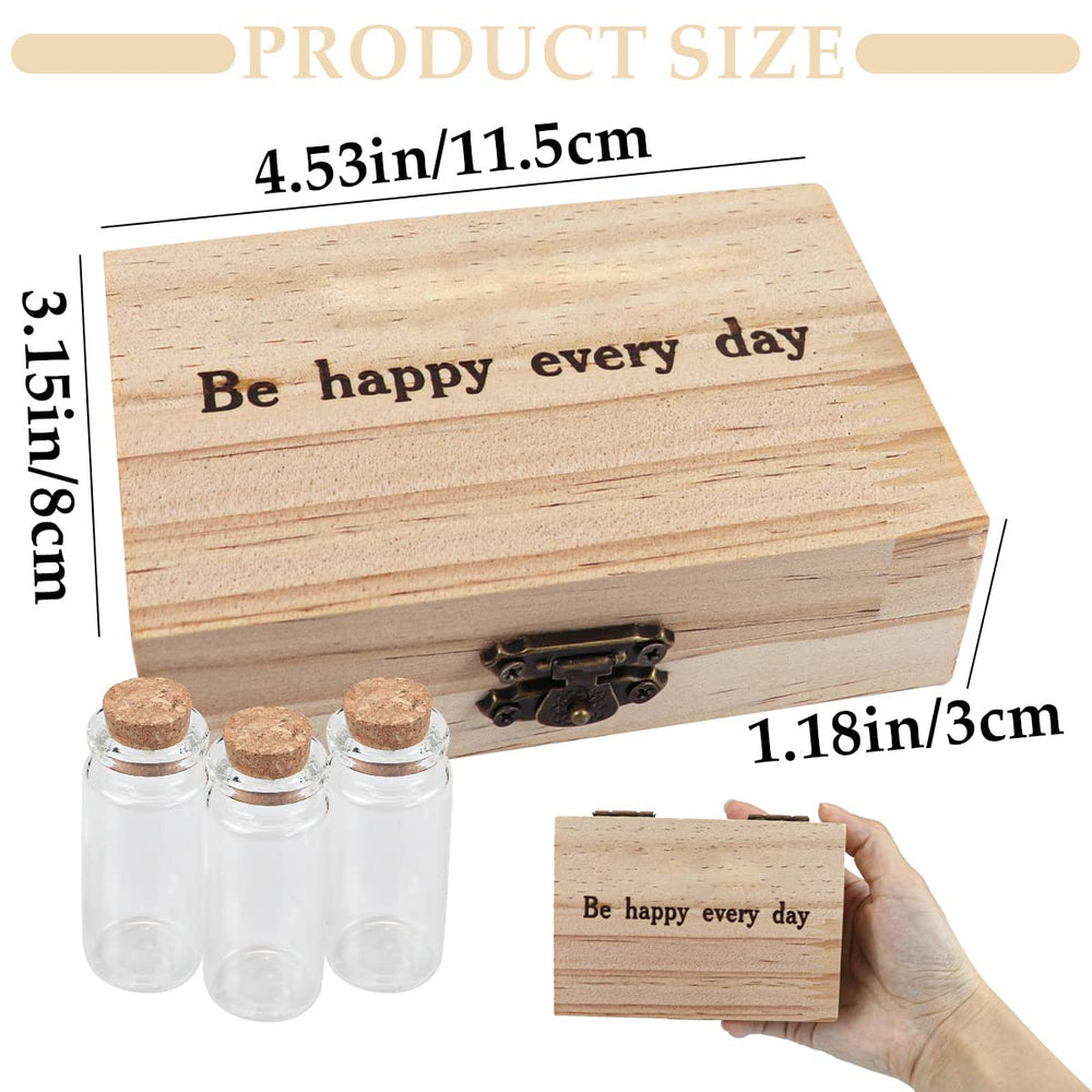 DOERDO DD tooth box with three glass bottles for small keepsakes.
