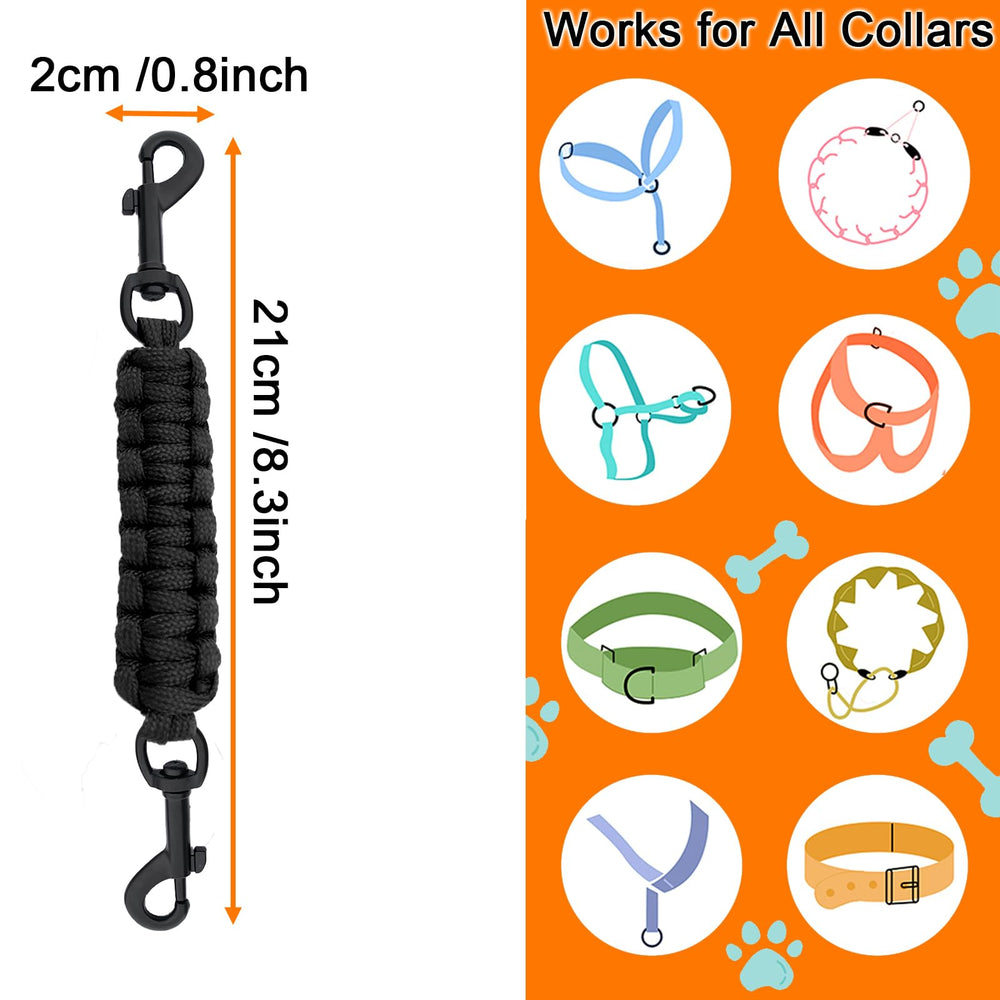 Dog Collar Safety Clip durable design for training, walking, and running.
