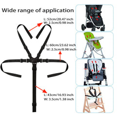 Dogxiong adjustable straps fit high chairs, strollers, and gear.