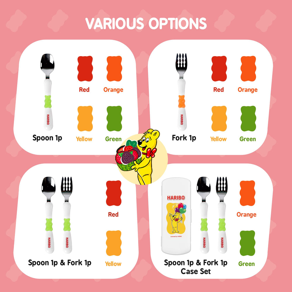 Vibrant Goldbear colors add playful mealtime appeal for kids.