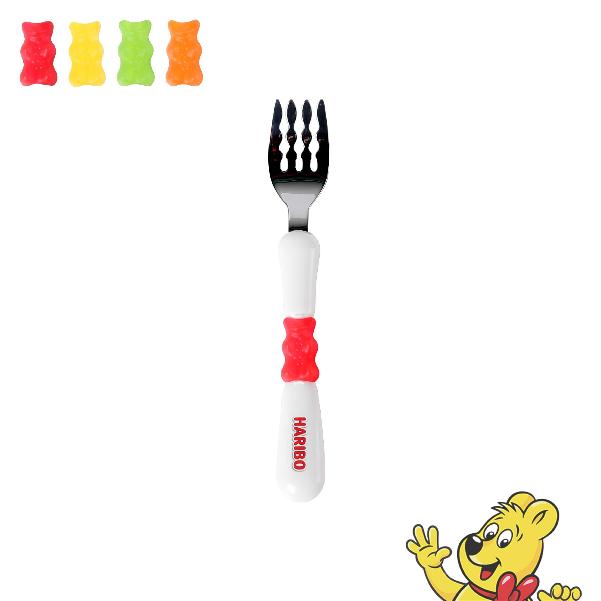 DO'HOME HARIBO Goldbear Fork with figure handle for easy grip during meals.