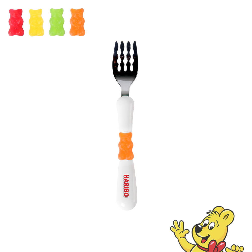 DO'HOME HARIBO Goldbear fork handle with soft silicone grip for kids.