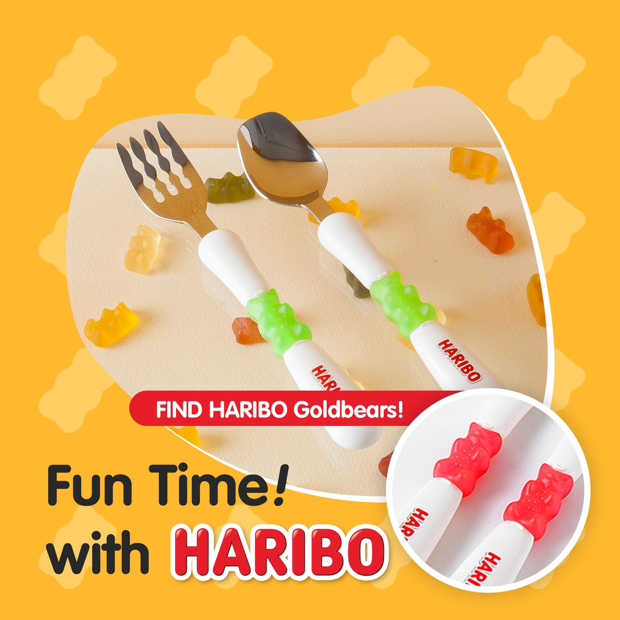 DO'HOME Haribo Goldbear spoon concave design fits small mouths