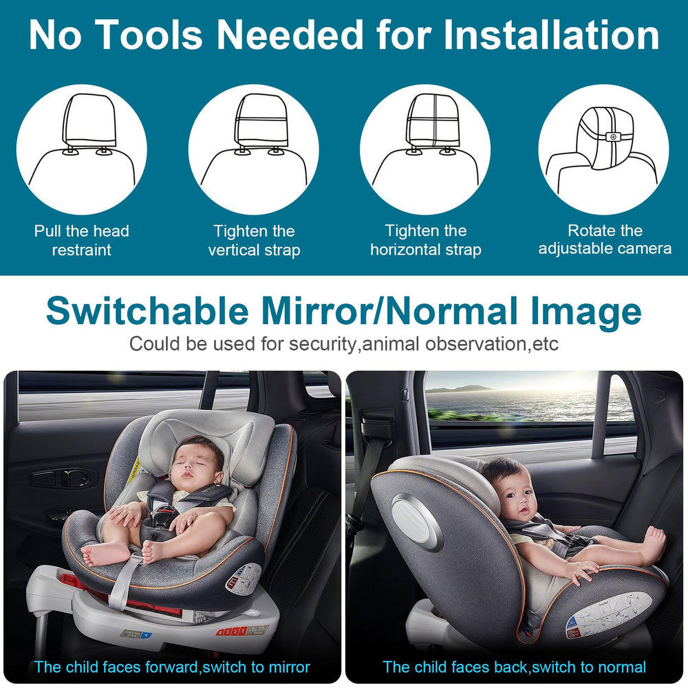 DoHonest infrared night vision ensures view of baby in low light.