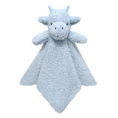 Doindute Baby Blue Dragon Lovey face closeup with soft fabric for soothing cuddles.