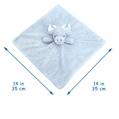 Doindute Baby Blue Dragon Lovey full-body view shows cuddly security during nap time.