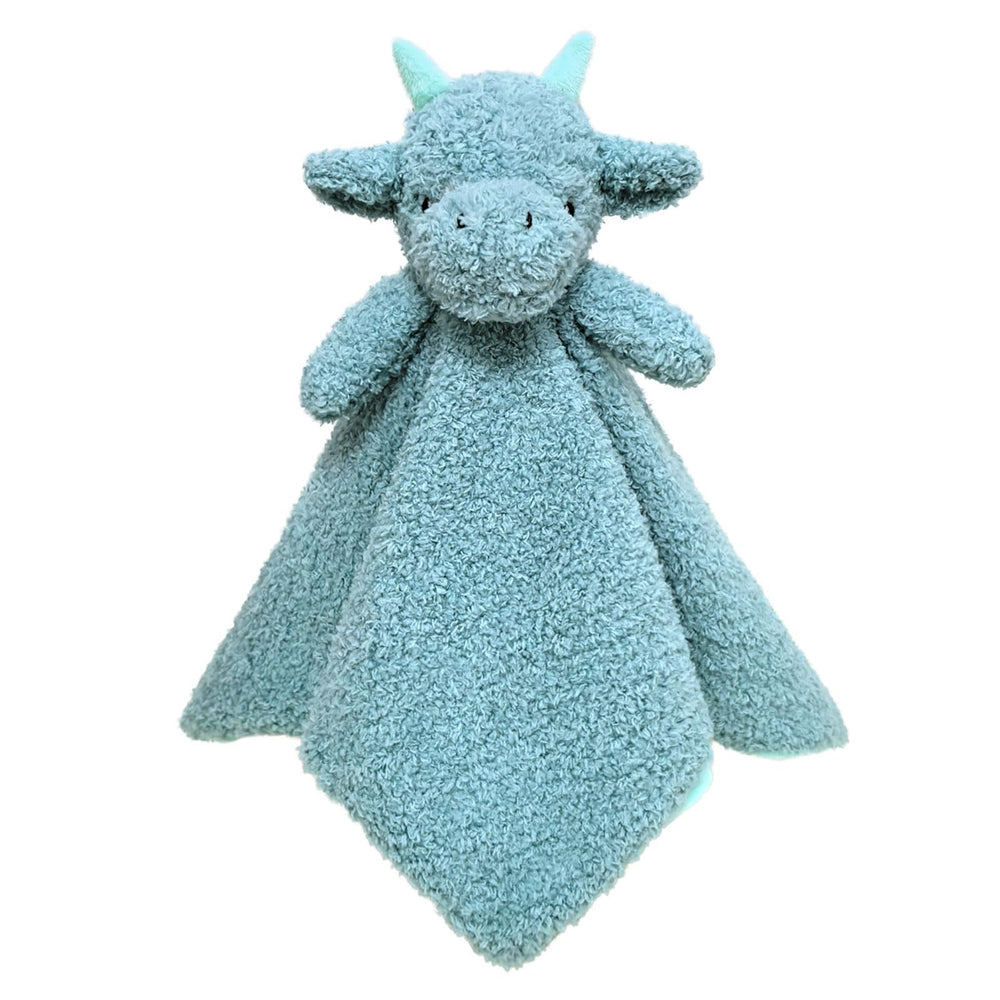 Doindute baby cyan dragon lovey blanket for soothing bedtime snuggles