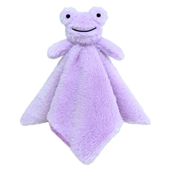 Doindute baby purple soft frog lovie blanket for soothing naps and comforting newborns.