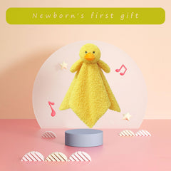 Doindute cuddly duck blanket is ideal for little hands to grasp and explore