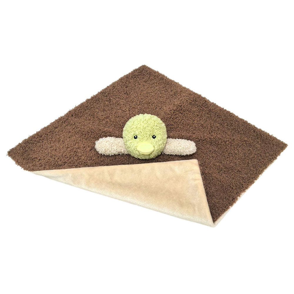 Doindute soft green duck security blanket helps babies snuggle and self soothe