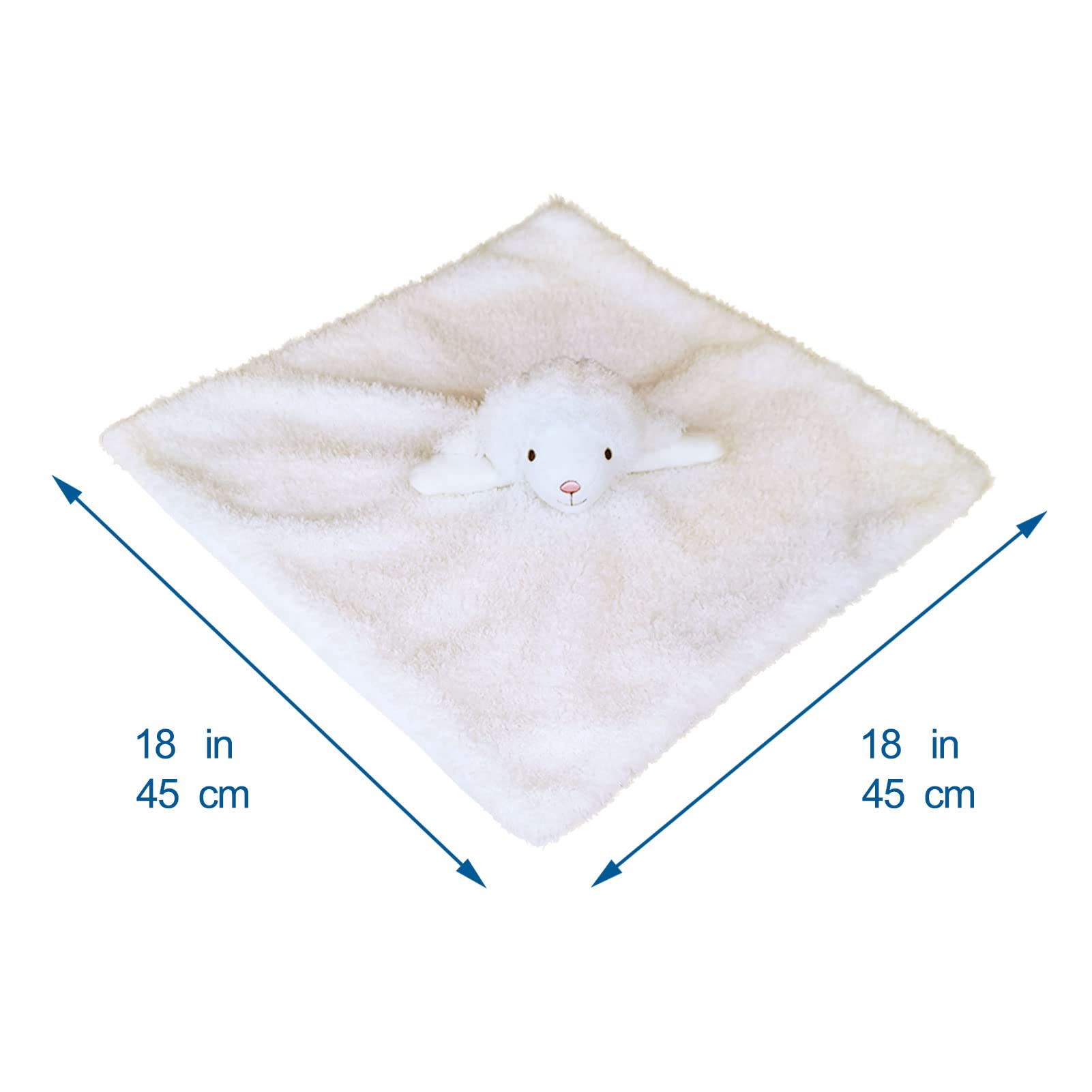 Doindute soft sheep with embroidered eyes and nose highlight baby-safe design