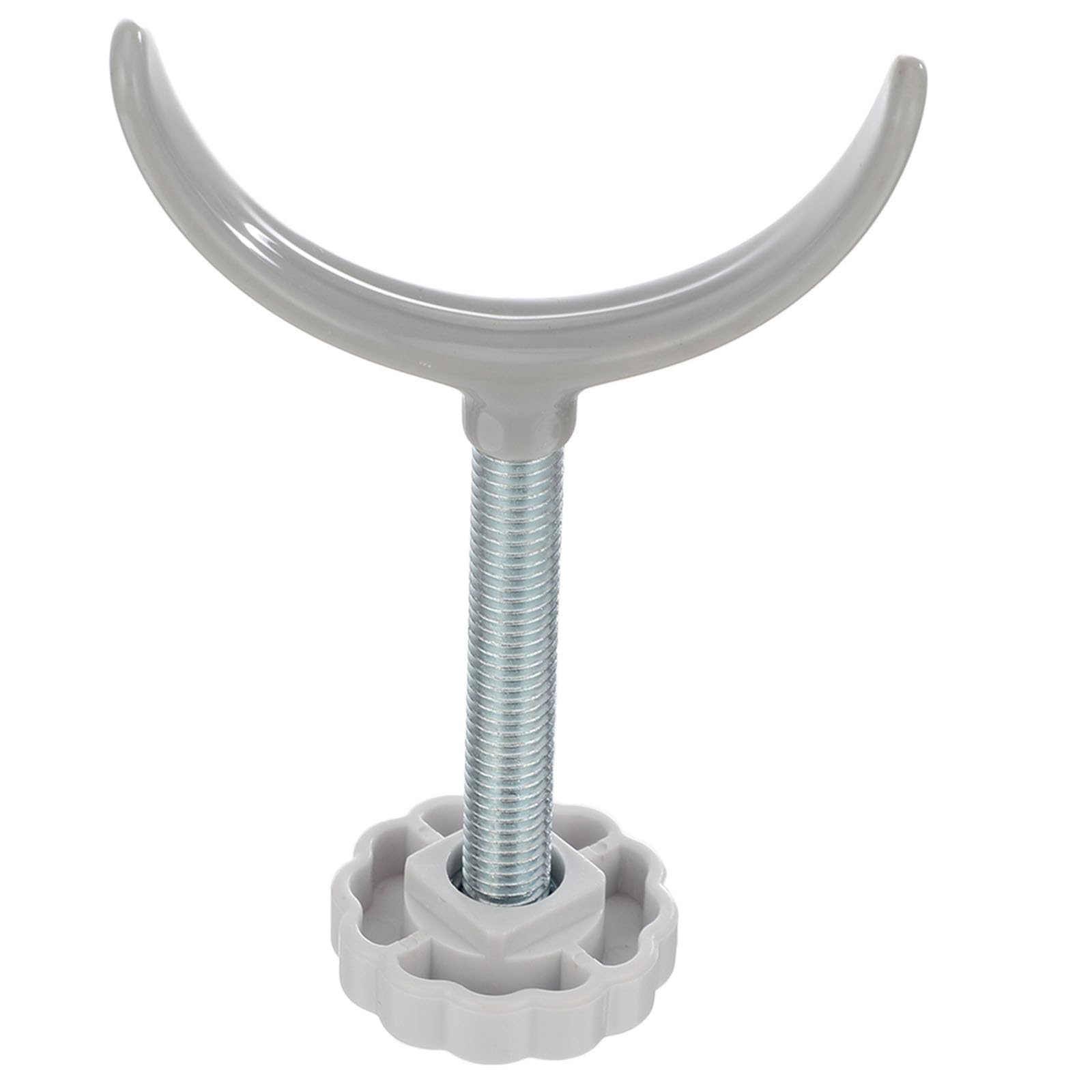 DOITOOL U-shaped door rail fixer close-up showing secure attachment