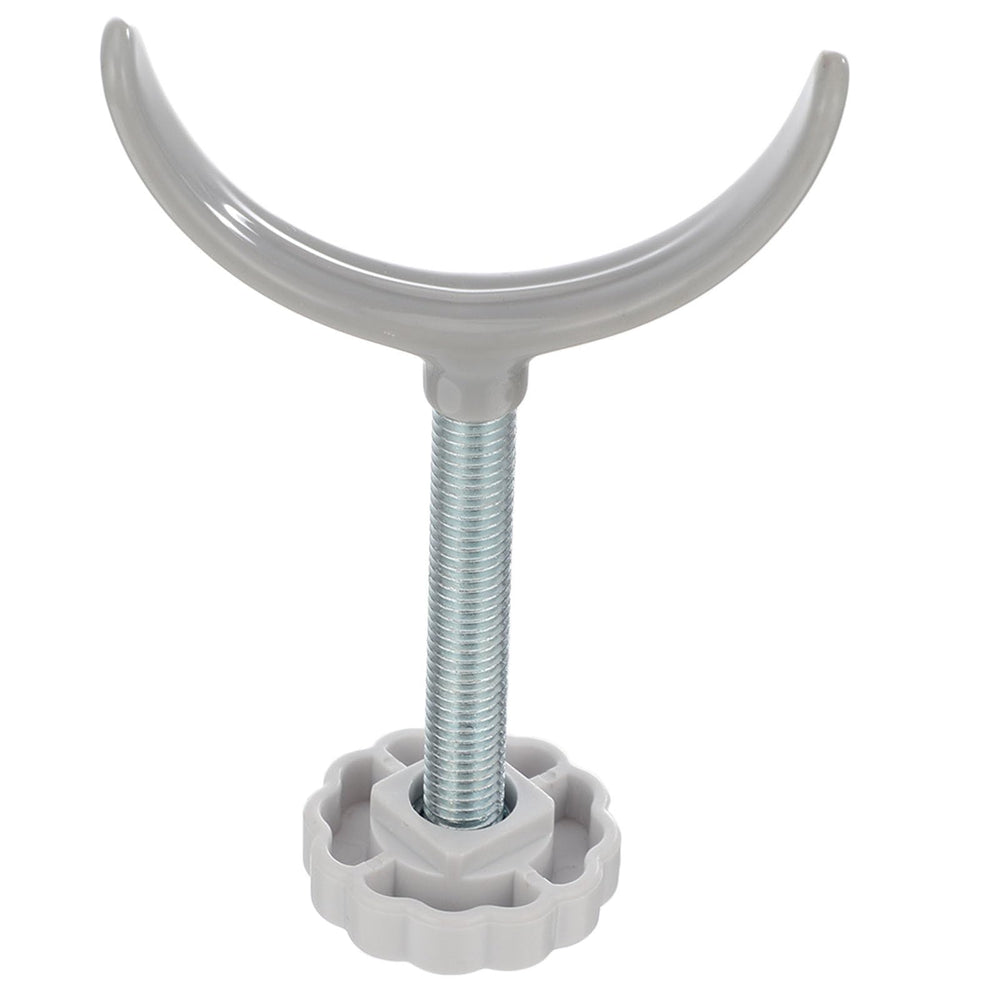 DOITOOL U-shaped door rail fixer close-up showing secure attachment