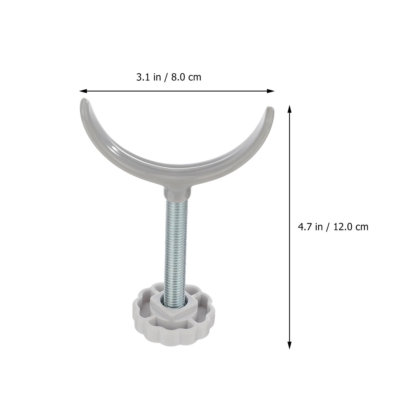 DOITOOL U-shaped door rail fixer on a banister for a firm fit