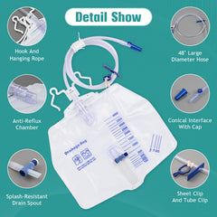 DOKIBI 48-inch drainage tube is flexible and kink-resistant for reliable flow
