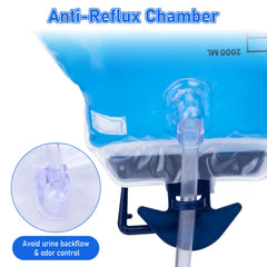 The 48-inch kink-resistant drainage tube provides smooth, uninterrupted flow