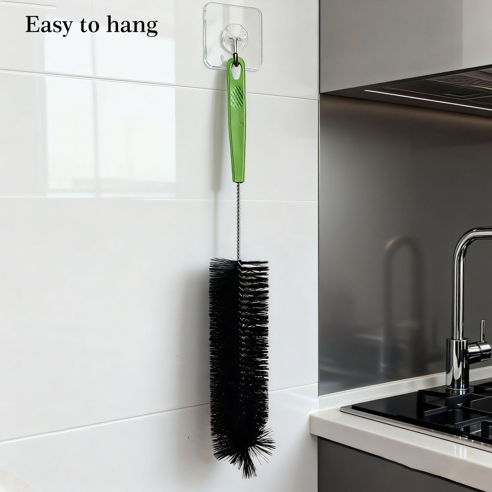 Dokpod convenient hanging hole helps dry and store brushes.