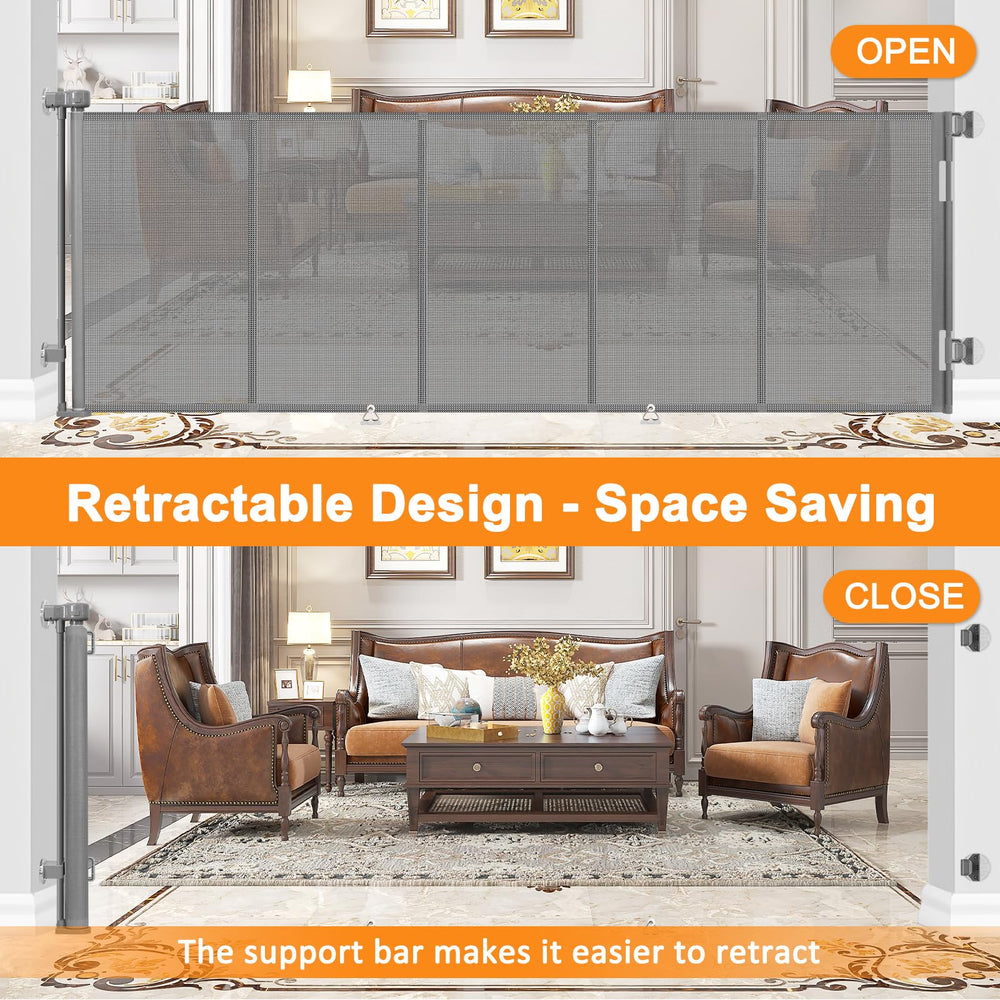 DoktorBaby retractable design saves space when gate is not in use
