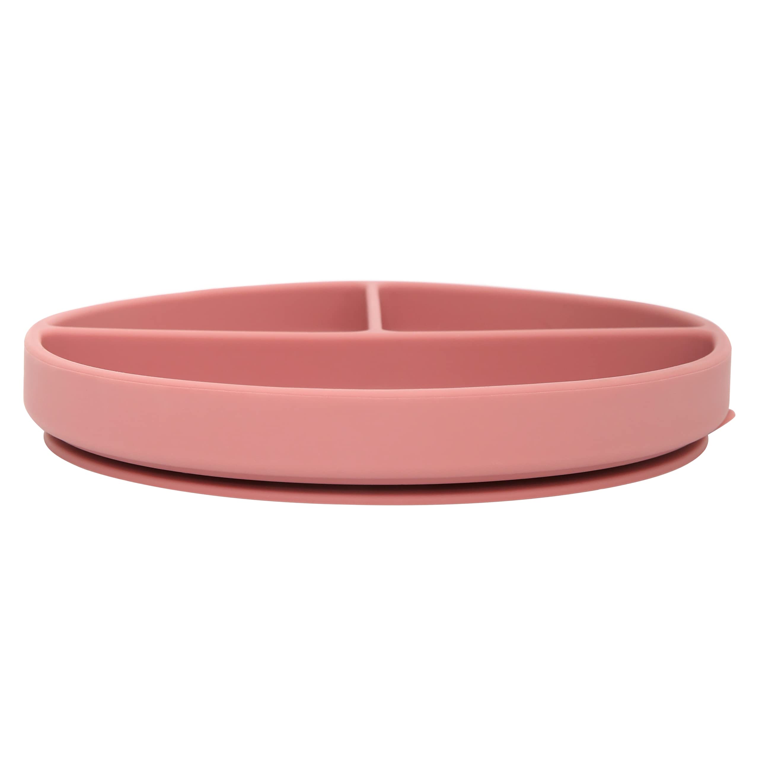Dollop dusty rose plate easy-clean finish resists staining after meals
