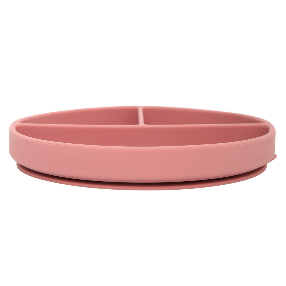 Dollop dusty rose plate easy-clean finish resists staining after meals