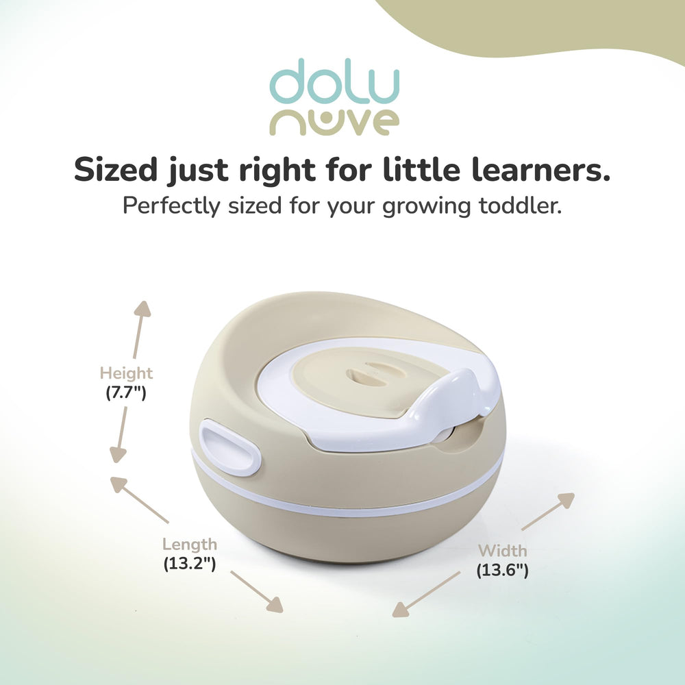 Dolu Nuve premium potty seat removable inner bowl for quick, hygienic cleaning after use.