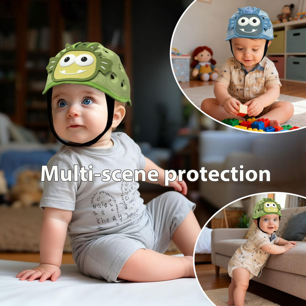 Domayllay adjustable-fit helmet grows with toddlers 1-2 years.