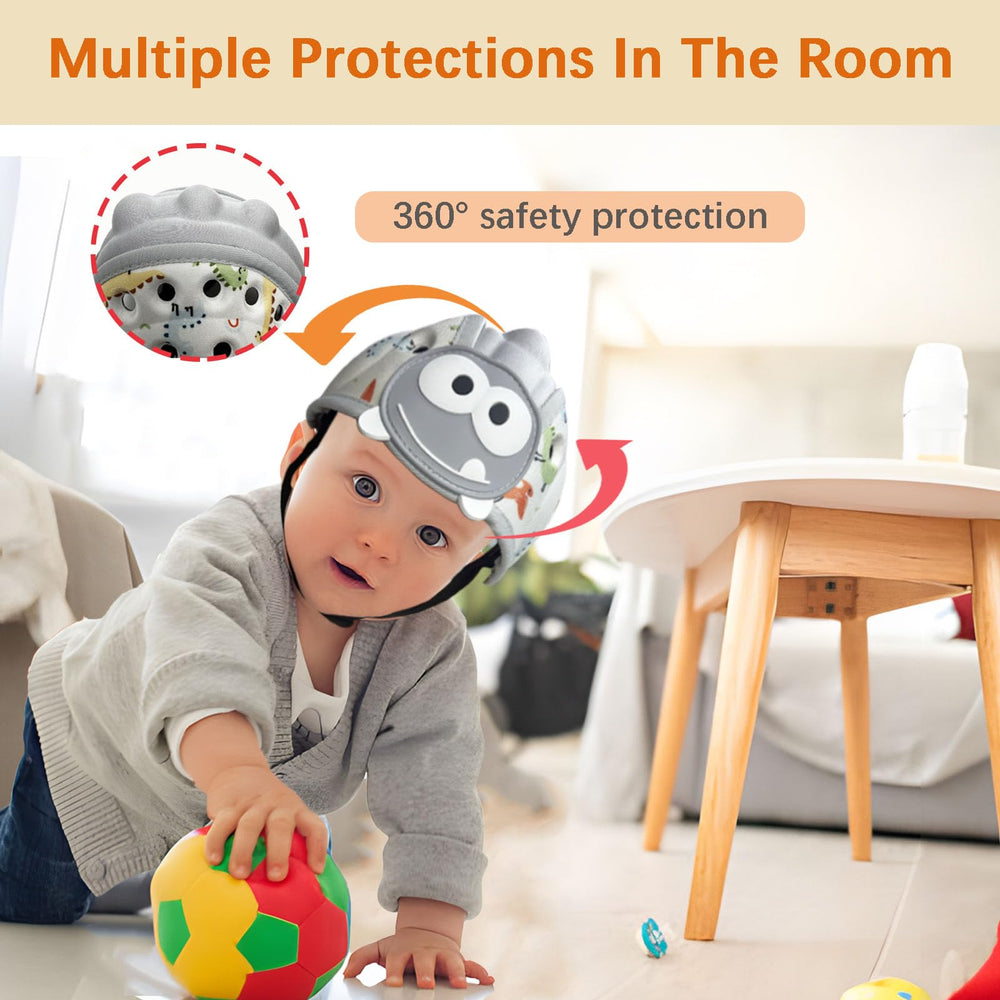 Adjustable fit for 1-2 year olds with secure rear strap.