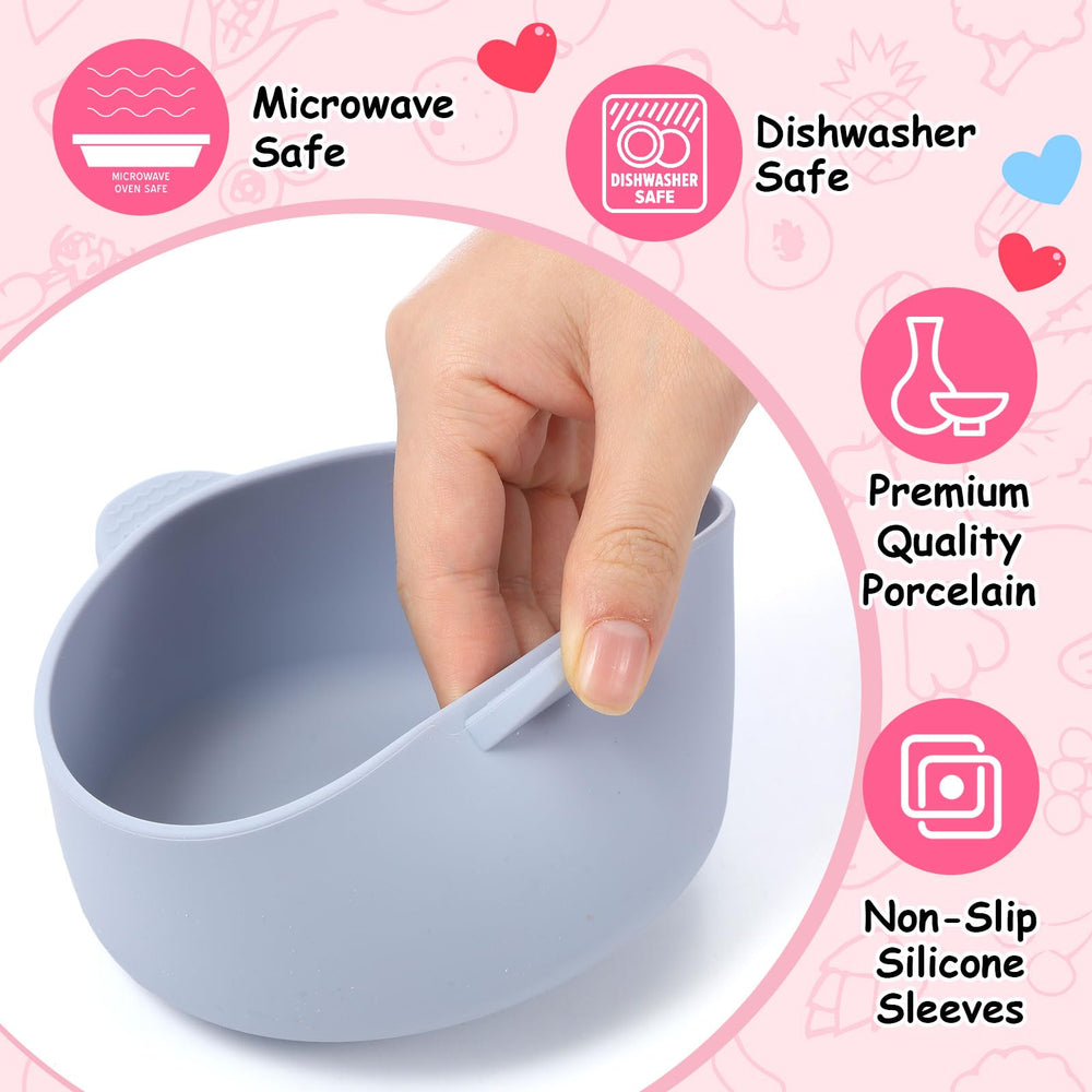 Domensi bowls are microwave-safe for quick warming of meals.