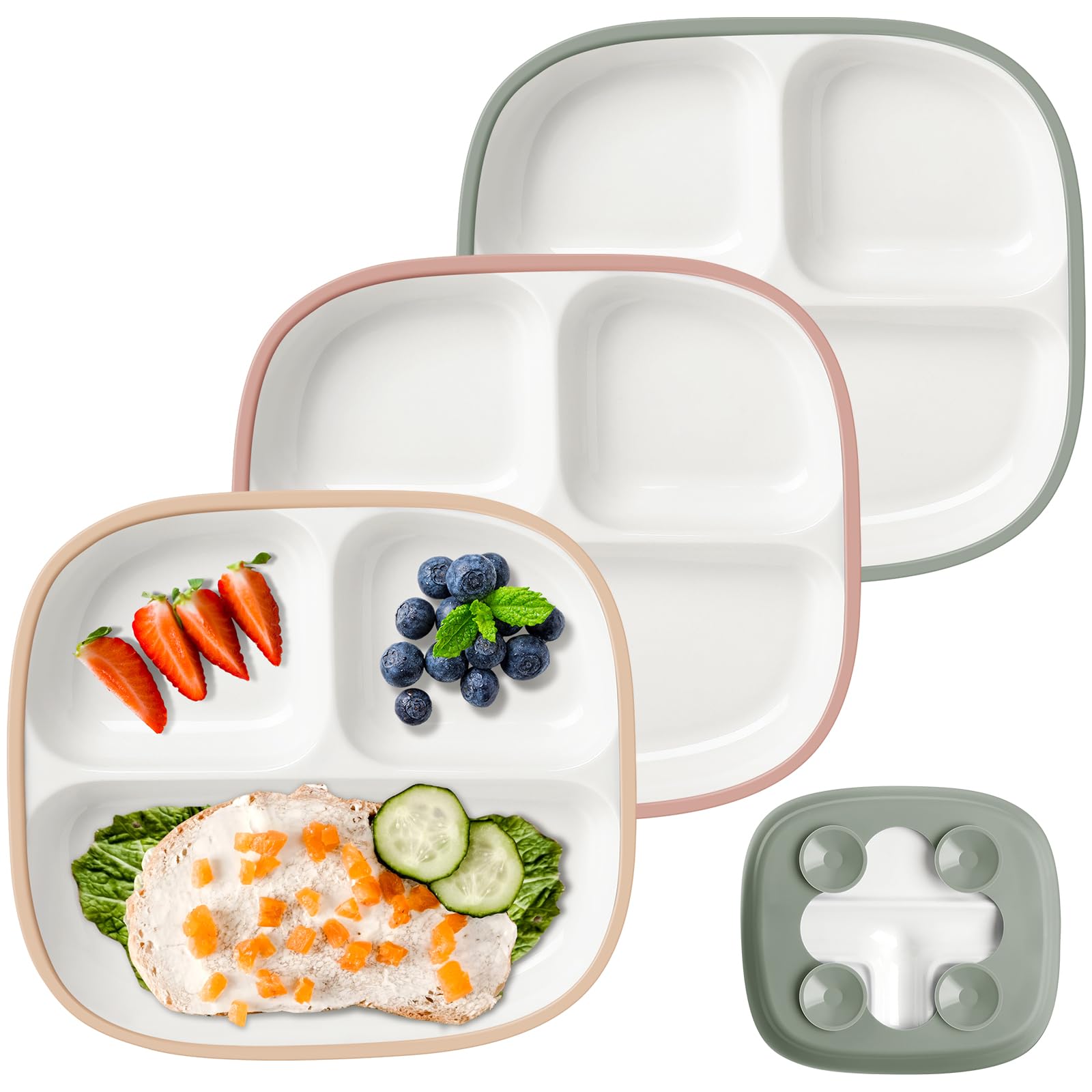 Child enjoying a meal using Domensi plate at home or daycare