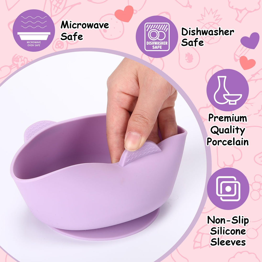 Domensi removable silicone shell for easy cleaning after meals