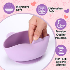 Domensi removable silicone shell for easy cleaning after meals
