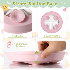 Domensi silicone suction base keeps plates steady during meals
