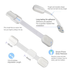 DOMILE adjustable strap extends 3.5–7 inches for thicker cabinets