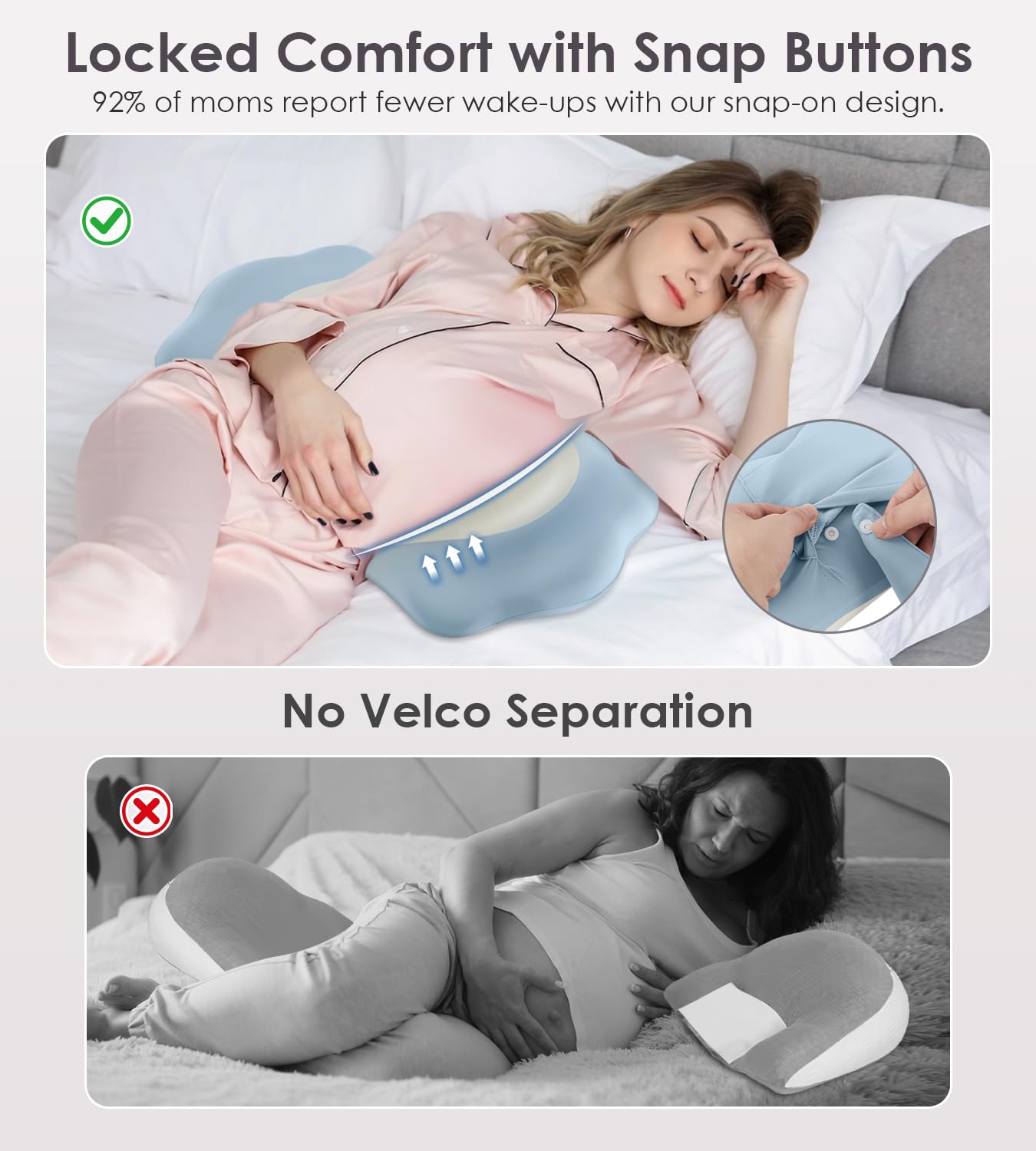 DONAMA icy-silk breathable cover keeps you cool and dry.