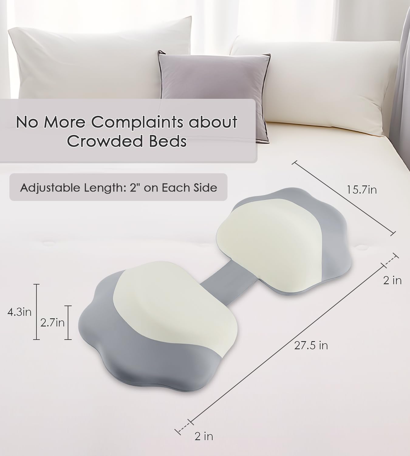 DONAMA pillow with 30-degree slope cradling the lower back