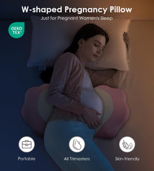 Cooling icy fabric cover on the DONAMA pillow for breathable comfort