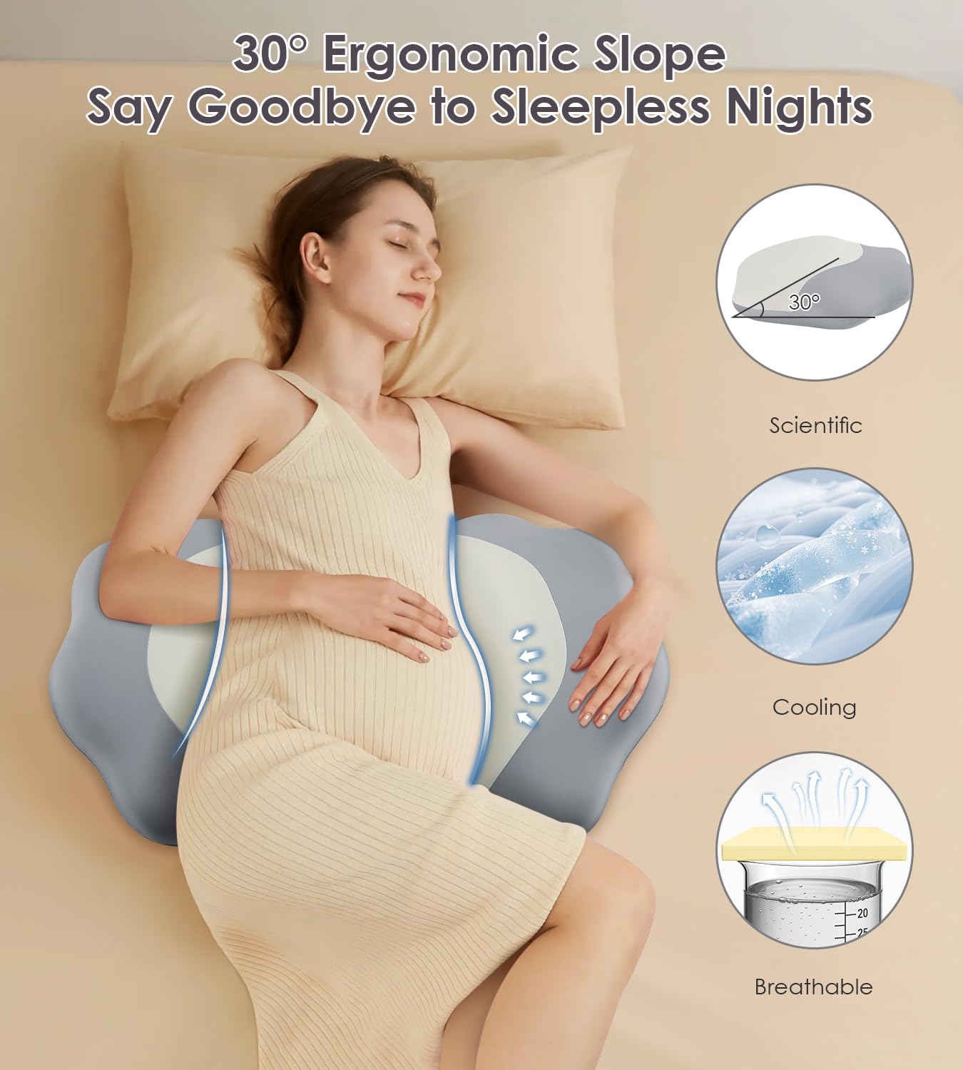 DONAMA cooling icy-silk cover provides breathable comfort during hot nights