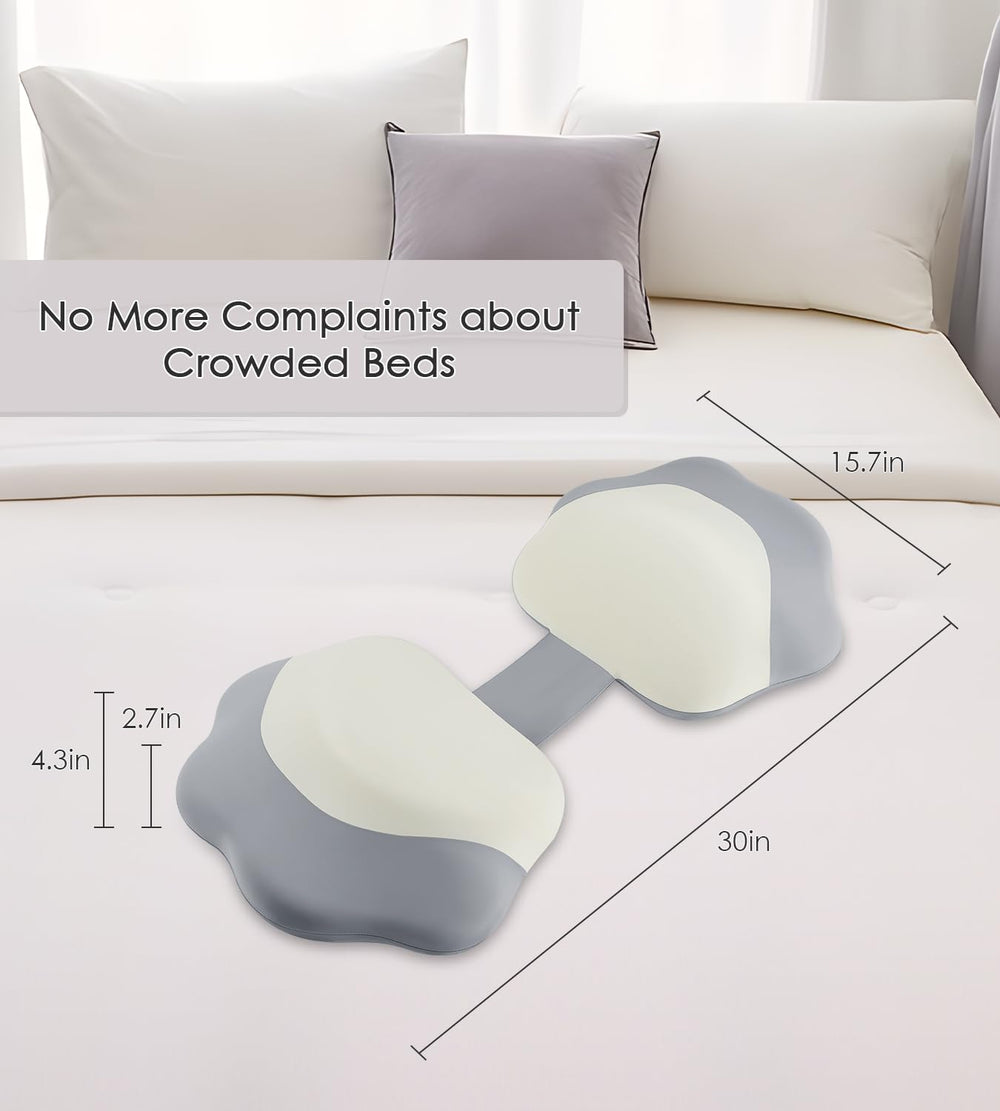 DONAMA memory foam pregnancy pillow W-shape ergonomics contour back and belly