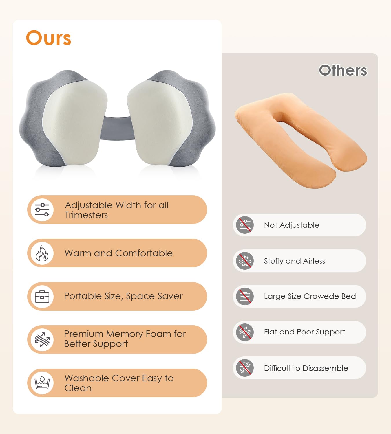 DONAMA adjustable width with extendable sides for growing belly