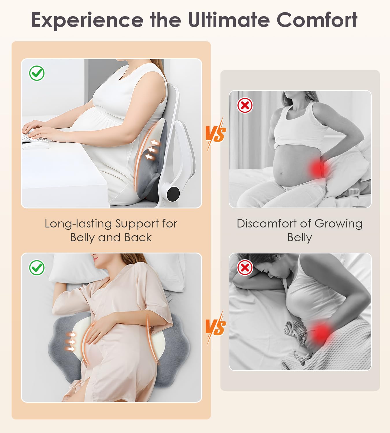 DONAMA compact travel size pillow fits beds and car seats