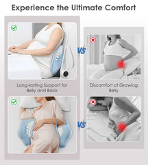 DONAMA extendable sides adapt to your belly for customized comfort.