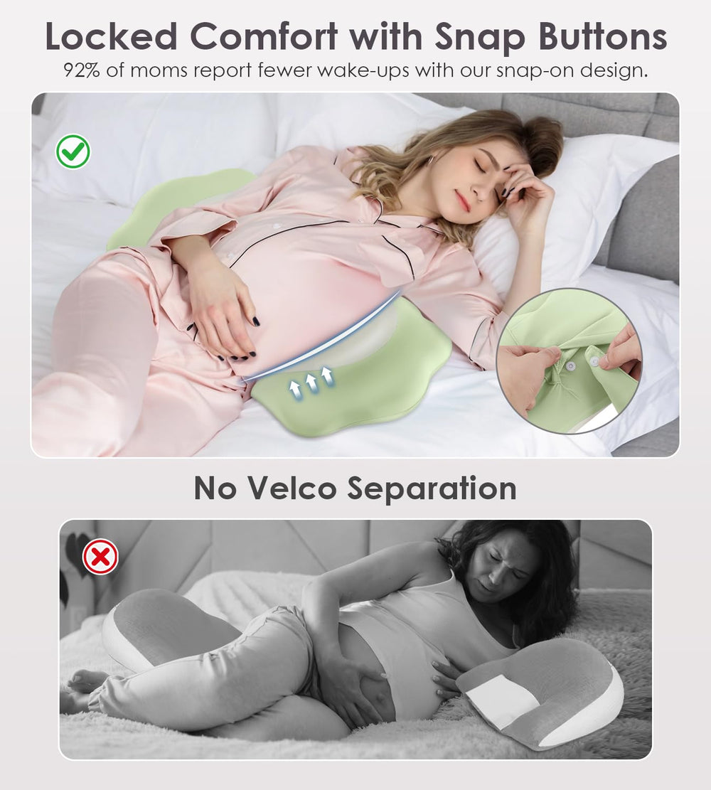 Machine-washable cover on the DONAMA pillow simplifies cleaning and care.