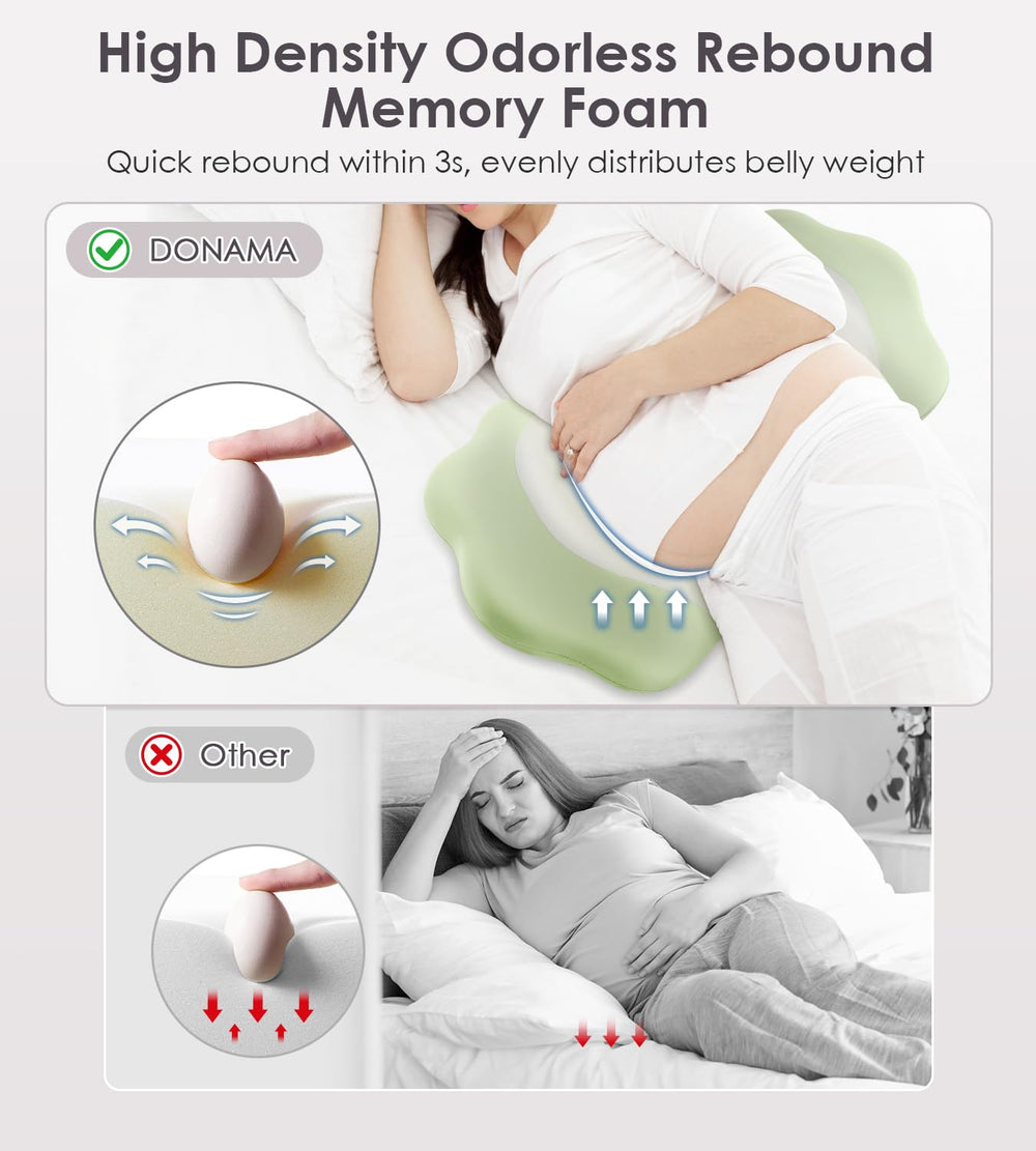 Secure snap-on design keeps the DONAMA pillow in place during sleep.