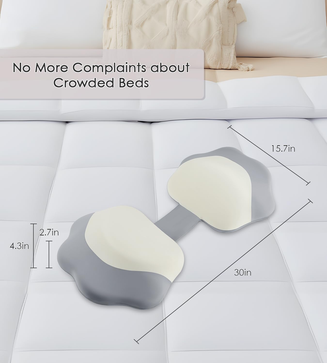 DONAMA compact travel-size pillow is easy to take anywhere.
